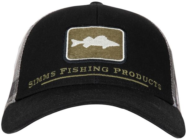 【送料無料】 シムズ メンズ 帽子 アクセサリー Simms Walleye Icon Trucker Hat Woodland Camo Sandbar