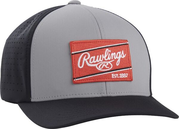 【送料無料】 ローリングス レディース 帽子 アクセサリー Rawlings Adult Vented FlexFit Hat Grey