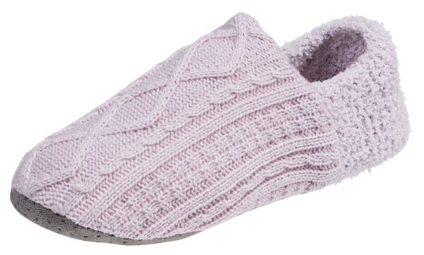 【送料無料】 ノースイースト レディース 靴下 アンダーウェア Northeast Outfitters Women's Diamond Cable Slipper Socks Purple