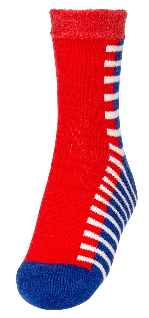 楽天ReVida 楽天市場店【送料無料】 ノースイースト メンズ 靴下 アンダーウェア Northeast Outfitters Men's Cozy Cabin Line by Line Crew Socks Blue/Red