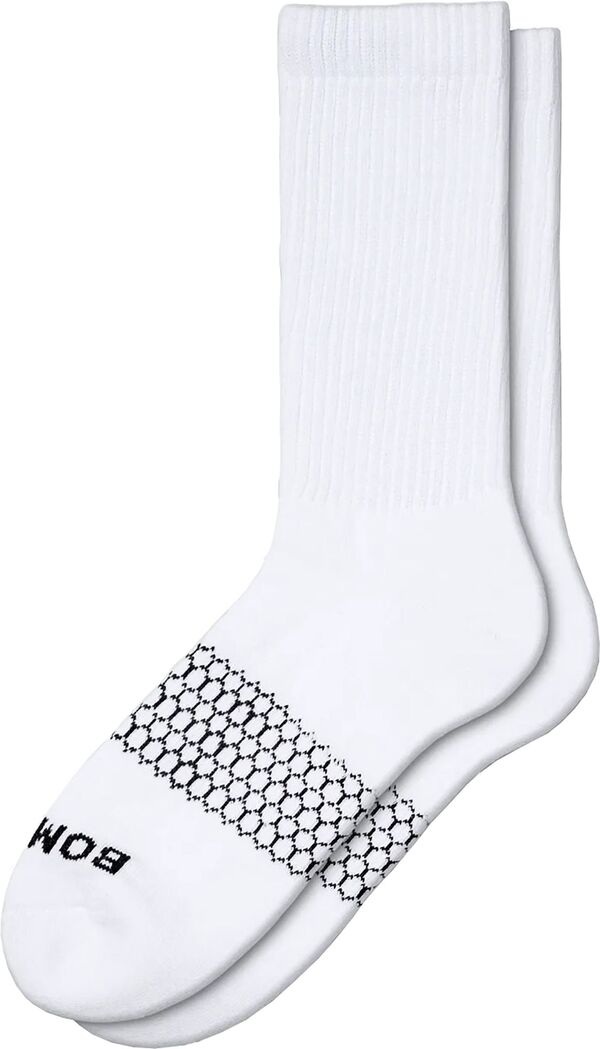 【送料無料】 ボンバス レディース 靴下 アンダーウェア Bombas Solid Calf Socks White