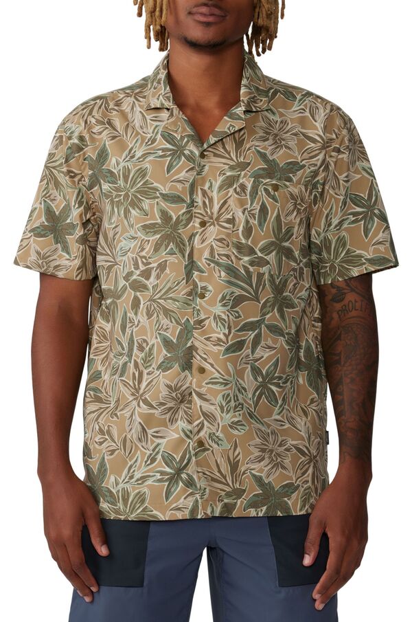 【送料無料】 マウンテンハードウェア メンズ シャツ トップス Mountain Hardwear Men's Trail Sender Camp Shirt Sandstorm Floral Print