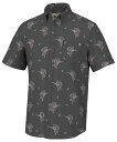 【送料無料】 フック メンズ シャツ トップス HUK Men's Fin Lure Kona Button-Down Shirt Volcanic Ash(4)