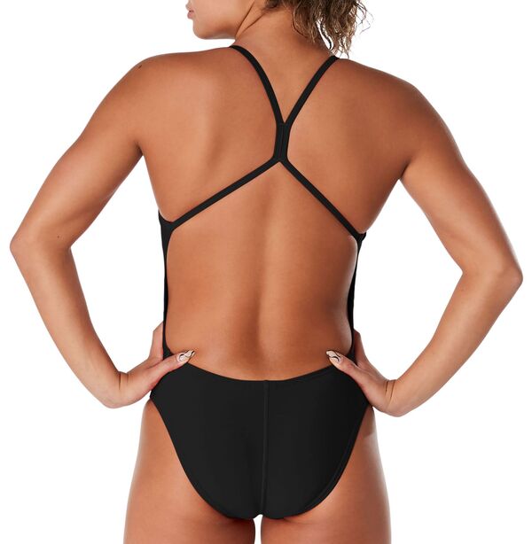 【送料無料】 スピード レディース 上下セット 水着 Speedo Women's Endurance Plus Solid One Back Black