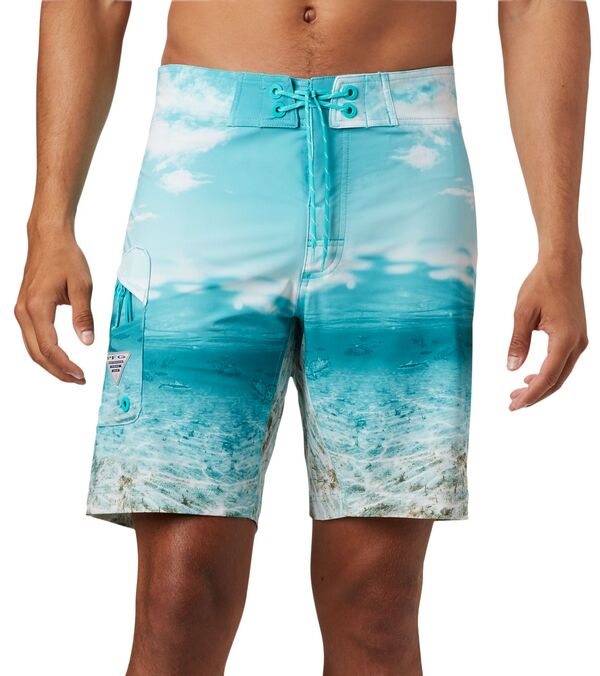 【送料無料】 コロンビア メンズ ハーフパンツ・ショーツ 水着 Columbia Men's PFG Offshore II Board Shorts Bright Aqua Inshore