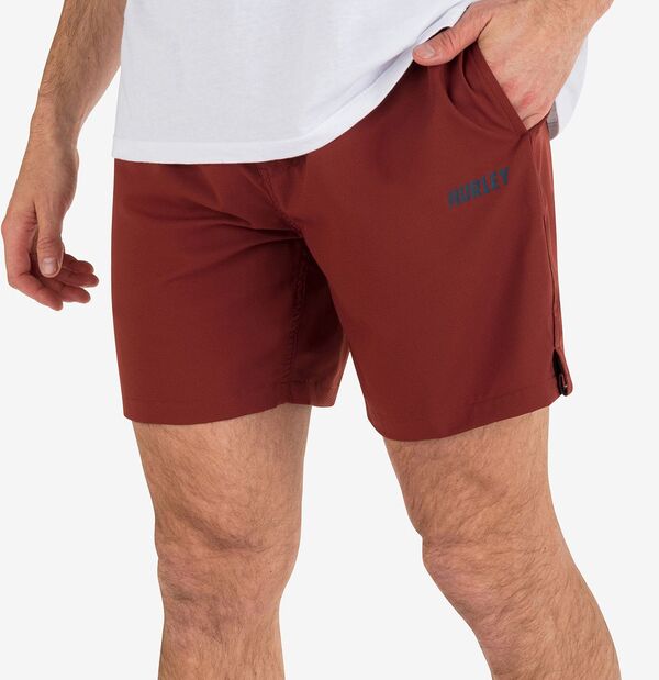 【送料無料】 ハーレー メンズ ハーフパンツ・ショーツ 水着 Hurley Men's Explore Dri Trek II 17.5" Short Cherokee
