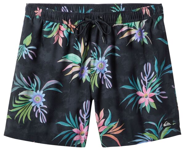 【送料無料】 クイックシルバー メンズ ハーフパンツ・ショーツ 水着 Quicksilver Men's Everyday Mix Volley 17" Elastic Waist Shorts Black 2