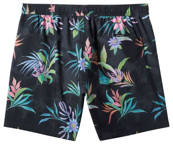 【送料無料】 クイックシルバー メンズ ハーフパンツ・ショーツ 水着 Quicksilver Men's Everyday Mix Volley 17" Elastic Waist Shorts Black 2
