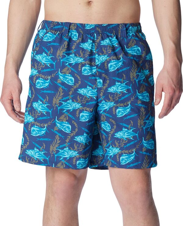 【送料無料】 コロンビア メンズ ハーフパンツ・ショーツ 水着 Columbia Men's PFG Super Backcast Water Shorts Carbon Ballybait Print