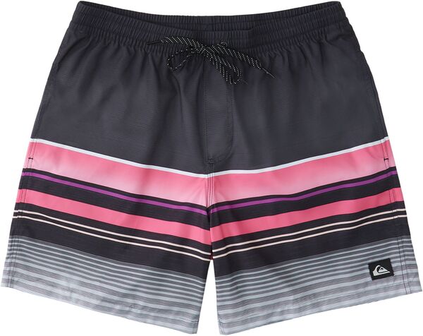 【送料無料】 クイックシルバー メンズ ハーフパンツ・ショーツ 水着 Quiksilver Men's Swell Vision 17" Volley Black