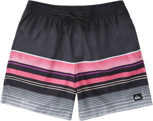 【送料無料】 クイックシルバー メンズ ハーフパンツ・ショーツ 水着 Quiksilver Men's Swell Vision 17" Volley Black