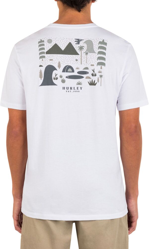 【送料無料】 ハーレー メンズ Tシャツ トップス Hurley Men's Everyday Surf Camp T-Shirt White