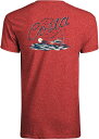 【送料無料】 コスタデルマール メンズ Tシャツ トップス Costa Del Mar Men's Boat Line T-Shirt Red Heather
