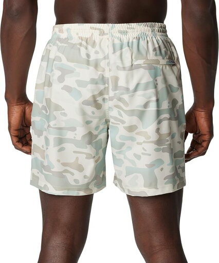 【送料無料】 コロンビア メンズ ハーフパンツ・ショーツ 水着 Columbia Men's 6" Inseam PFG Rambler Swim Short Cool Green Watershed