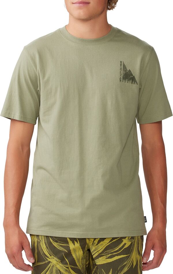 【送料無料】 マウンテンハードウェア メンズ Tシャツ トップス Columbia Men 039 s Jagged Peak Short Sleeve T-Shirt Mantis Green