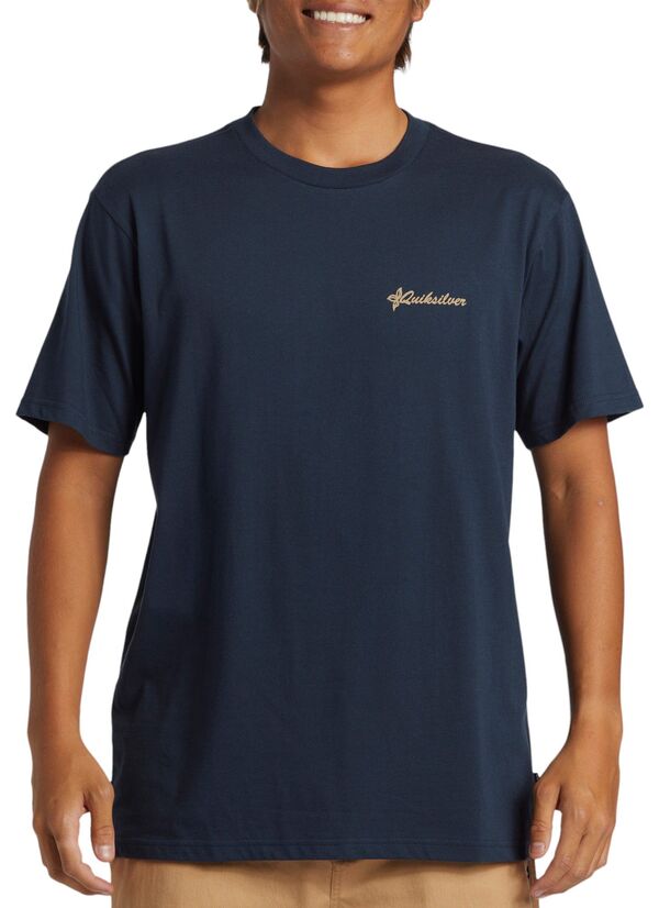 【送料無料】 クイックシルバー メンズ Tシャツ トップス Quiksilver Men's Tropical Horizon T-Shirt Dark Navy