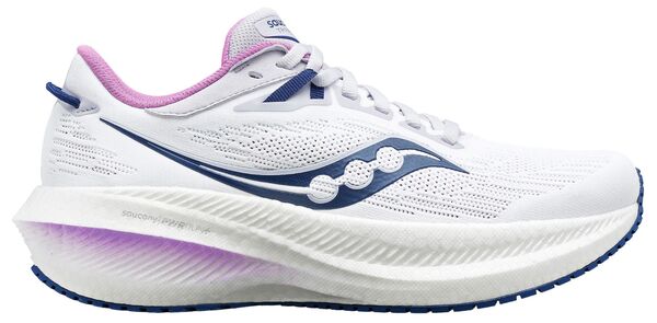 【送料無料】 サッカニー レディース スニーカー ランニングシューズ シューズ Saucony Women's Triumph 21 Running Shoes White/Indigo