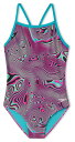 【送料無料】 スピード レディース 上下セット 水着 Speedo Women's Printed Propel Back One Piece Aurora P...