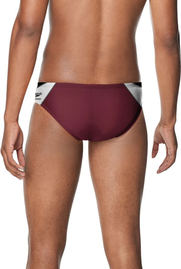 【送料無料】 スピード メンズ ハーフパンツ・ショーツ 水着 Speedo Men's Edge Splice Swim Brief Black/Maroon