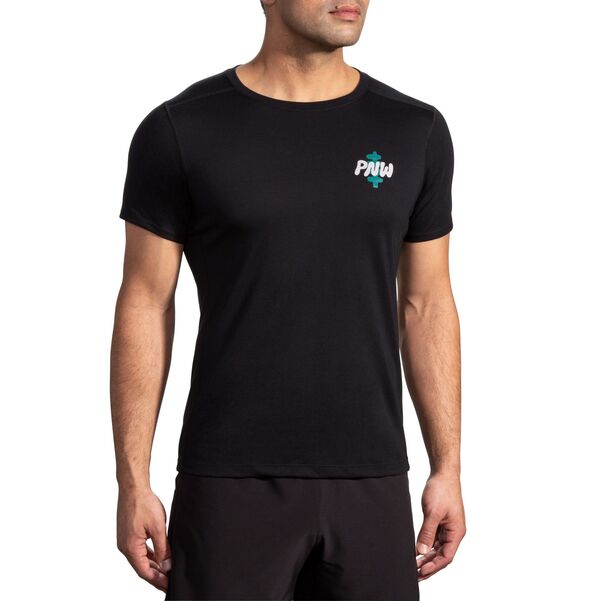 ̵ ֥å  T ȥåץ Brooks Men's Distance Short Sleeve 3.0 Regi...