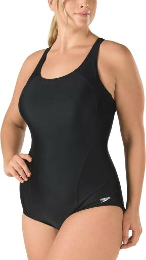 【送料無料】 スピード レディース 上下セット 水着 Speedo Women's Plus Size Crossback Princess Seam Swimsuit Black 【送料無料】 スピード レディース 上下セット 水着 Speedo Women's Plus Size Crossback Princess Seam Swimsuit Black