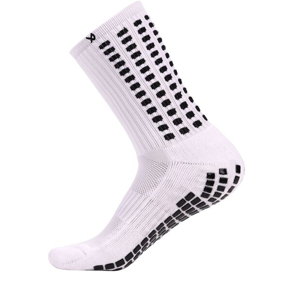 ̵ å    LUX Unisex Soccer Grip Calf Socks White