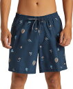 【送料無料】 クイックシルバー メンズ ハーフパンツ・ショーツ 水着 Quiksilver Men's Bungalow Volley Shorts Dark Navy(4)
