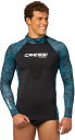 【送料無料】 クレッシー レディース トップのみ 水着 Cressi Cobia Rash Guard Camo Blue