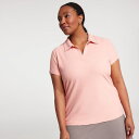 【送料無料】 キャリー レディース ポロシャツ トップス CALIA Women's Ribbed Johnny Collar Golf Polo Coral