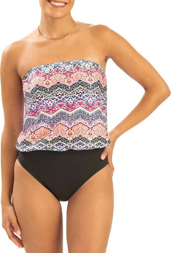 【送料無料】 ドルフィン レディース 上下セット 水着 Dolfin Women's Printed Strapless One-Piece Swimsuit Multi Print 【送料無料】 ドルフィン レディース 上下セット 水着 Dolfin Women's Printed Strapless One-Piece Swimsuit Multi Print