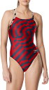 【送料無料】 スピード レディース 上下セット 水着 Speedo Women's Vortex Maze One-Piece Swimsuit Red/Whi...