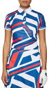 【送料無料】 Jリンドバーグ レディース ポロシャツ トップス J.Lindeberg Women's Felicite Print Polo Us Golf ...