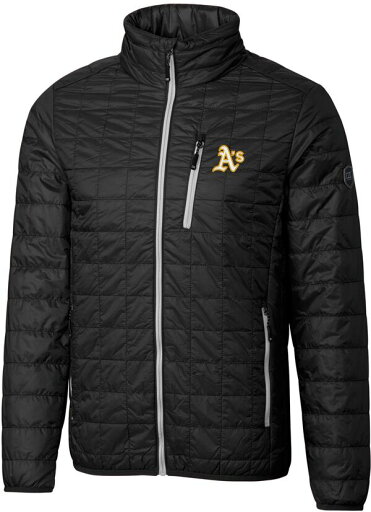 【送料無料】 カッターアンドバック メンズ ジャケット・ブルゾン アウター Cutter & Buck Men's Oakland Athletics Eco Insulated Full Zip Puffer Jacket 【送料無料】 カッターアンドバック メンズ ジャケット・ブルゾン アウター Cutter & Buck Men's Oakland Athletics Eco Insulated Full Zip Puffer Jacket