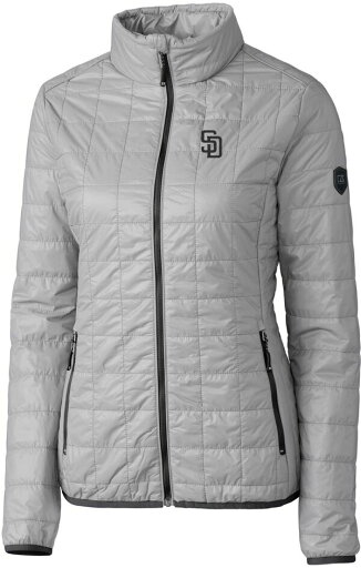 【送料無料】 カッターアンドバック レディース ジャケット・ブルゾン アウター Cutter & Buck Women's San Diego Padres Polished PrimaLoftR Eco Insulated Full Zip Puffer Jacket 【送料無料】 カッターアンドバック レディース ジャケット・ブルゾン アウター Cutter & Buck Women's San Diego Padres Polished PrimaLoftR Eco Insulated Full Zip Puffer Jacket