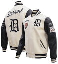 【送料無料】 プロスタンダード メンズ ジャケット・ブルゾン アウター Pro Standard Men's Detroit Tigers Wool Varsity Jacket Cream