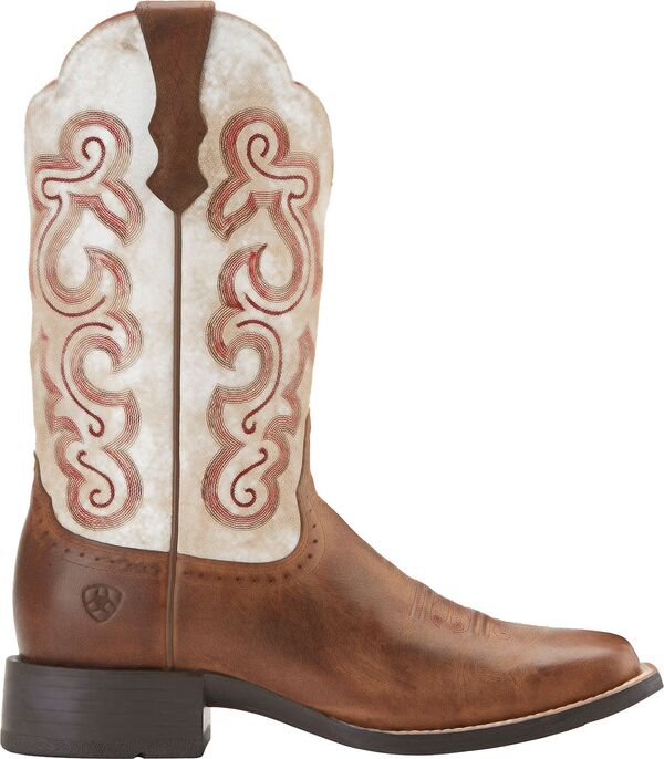 【送料無料】 アリアト レディース ブーツ・レインブーツ シューズ Ariat Women's Quickdraw Western Boots Sandstorm