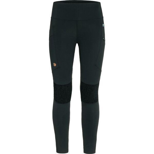 【送料無料】 フェールラーベン レディース カジュアルパンツ ボトムス Fjallraven Women's Abisko Trekking Tight HD Black