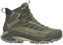 【送料無料】 メレル メンズ ブーツ・レインブーツ シューズ Merrell Men's Moab Speed 2 Mid Waterproof Hiking Boots Olive
