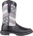 【送料無料】 ドゥランゴ メンズ ブーツ・レインブーツ シューズ Durango Men's Faded Black Flag Western Boots Bl...