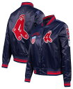 【送料無料】 プロスタンダード レディース ジャケット・ブルゾン アウター Pro Standard Women's Boston Red Sox Retro Satin Jacket Navy