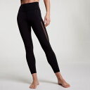 【送料無料】 キャリー レディース レギンス ボトムス CALIA Women's Inspire Mesh Leggings Pure Black