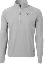 【送料無料】 カッターアンドバック メンズ ポロシャツ トップス Cutter & Buck Men's Texas Longhorns Grey Adapt ...