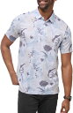 【送料無料】 トラビスマヒュー メンズ ポロシャツ トップス TravisMathew Men's Tropical Fusion Golf Polo Whit...