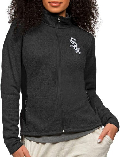 【送料無料】 アンティグア レディース ジャケット・ブルゾン アウター Antigua Women's Chicago White Sox Black Course Jacket 【送料無料】 アンティグア レディース ジャケット・ブルゾン アウター Antigua Women's Chicago White Sox Black Course Jacket