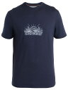 【送料無料】 アイスブレーカー メンズ Tシャツ トップス Icebreaker Men's Merino 150 Tech Lite III Short Sleeve T-Shirt Midnight Navy