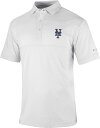 【送料無料】 コロンビア メンズ ポロシャツ トップス Columbia Men's New York Mets Omni-Wick Total Control Polo White