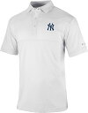 【送料無料】 コロンビア メンズ ポロシャツ トップス Columbia Men's New York Yankees Omni-Wick Total Control Polo White