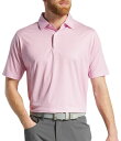 【送料無料】 フットジョイ メンズ ポロシャツ トップス FootJoy Men's Pinwheel Print Lisle Golf Polo Pink/White(4)