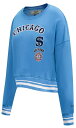 【送料無料】 プロスタンダード レディース パーカー・スウェット アウター Pro Standard Women's Chicago White Sox Retro Fleece Crew Neck Sweatshirt Blue