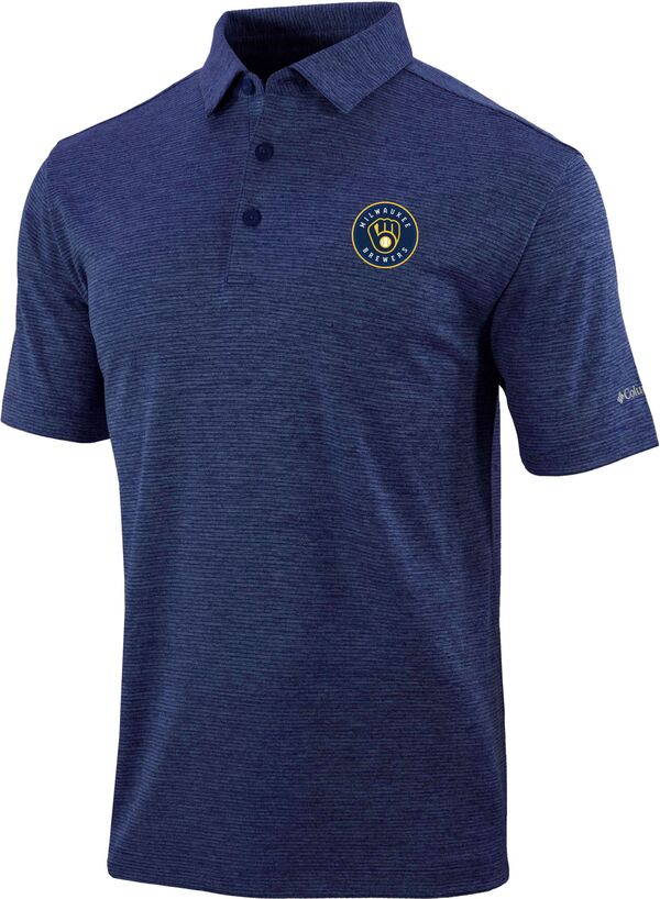 ̵ ӥ  ݥ ȥåץ Columbia Men's Milwaukee Brewers Set Omni-...